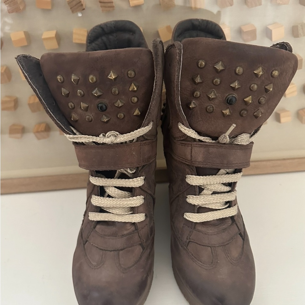 Vivian Wedge Studded Booties Size 37